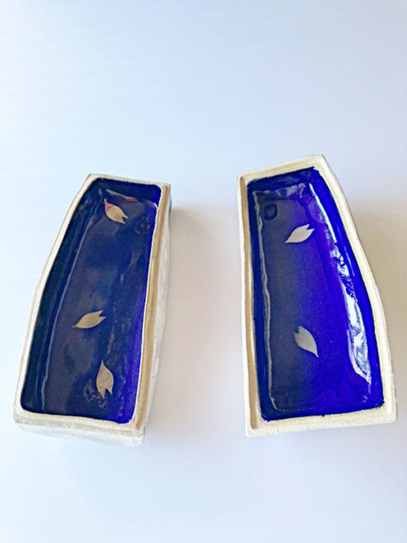 期間限定お値下げ中！！　新品未使用！！　島田恭子作　櫻　蓋物　布目金彩　益子焼