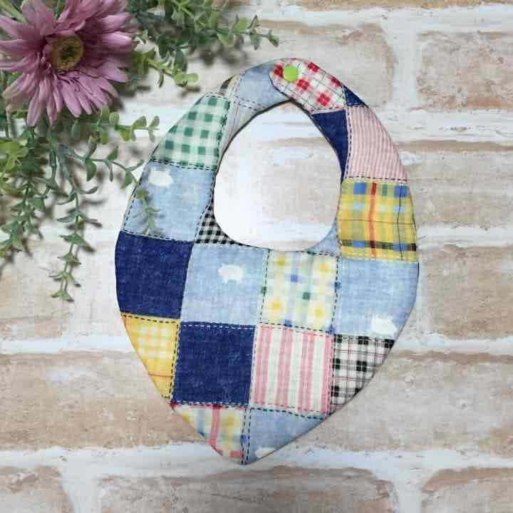 売り切れました   058  ふわふわスタイ  両面ガーゼ