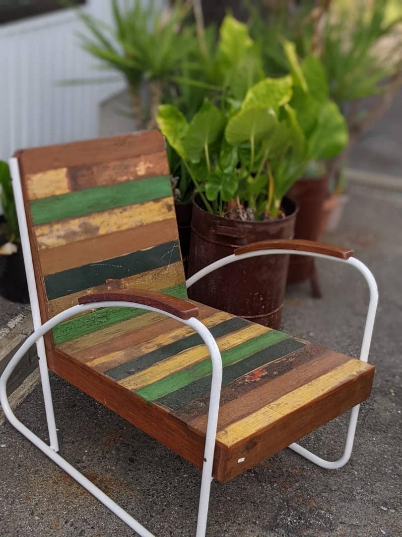 【新品＆匿名＆送料込】残り僅か！ボートアイアン一人掛けベンチ