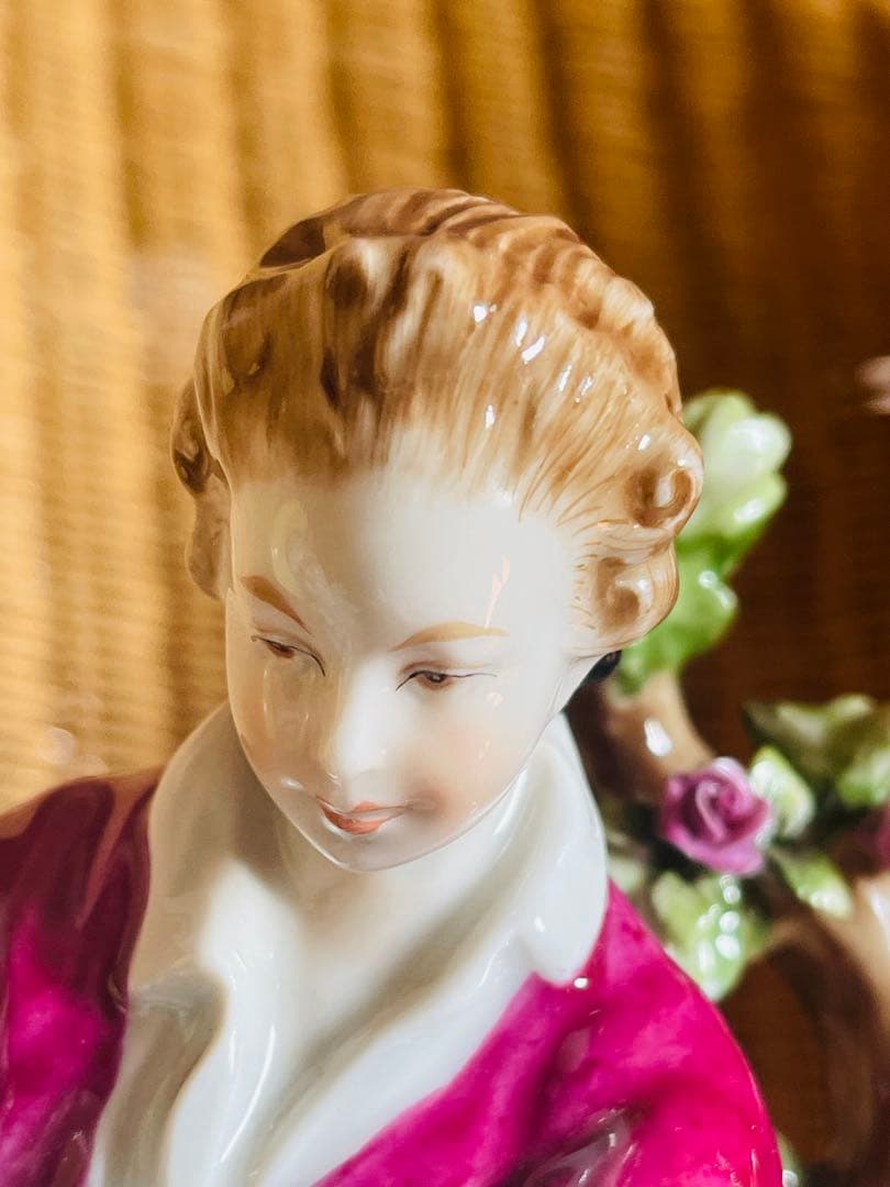 UNTER WEISS BACH 陶器　ドレスデンレース人形　西洋陶器　置物