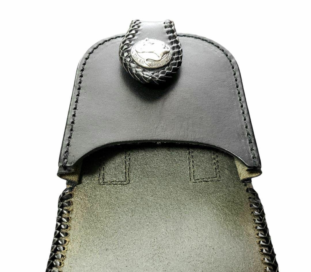 ALZUNI ブラックレザーポーチ