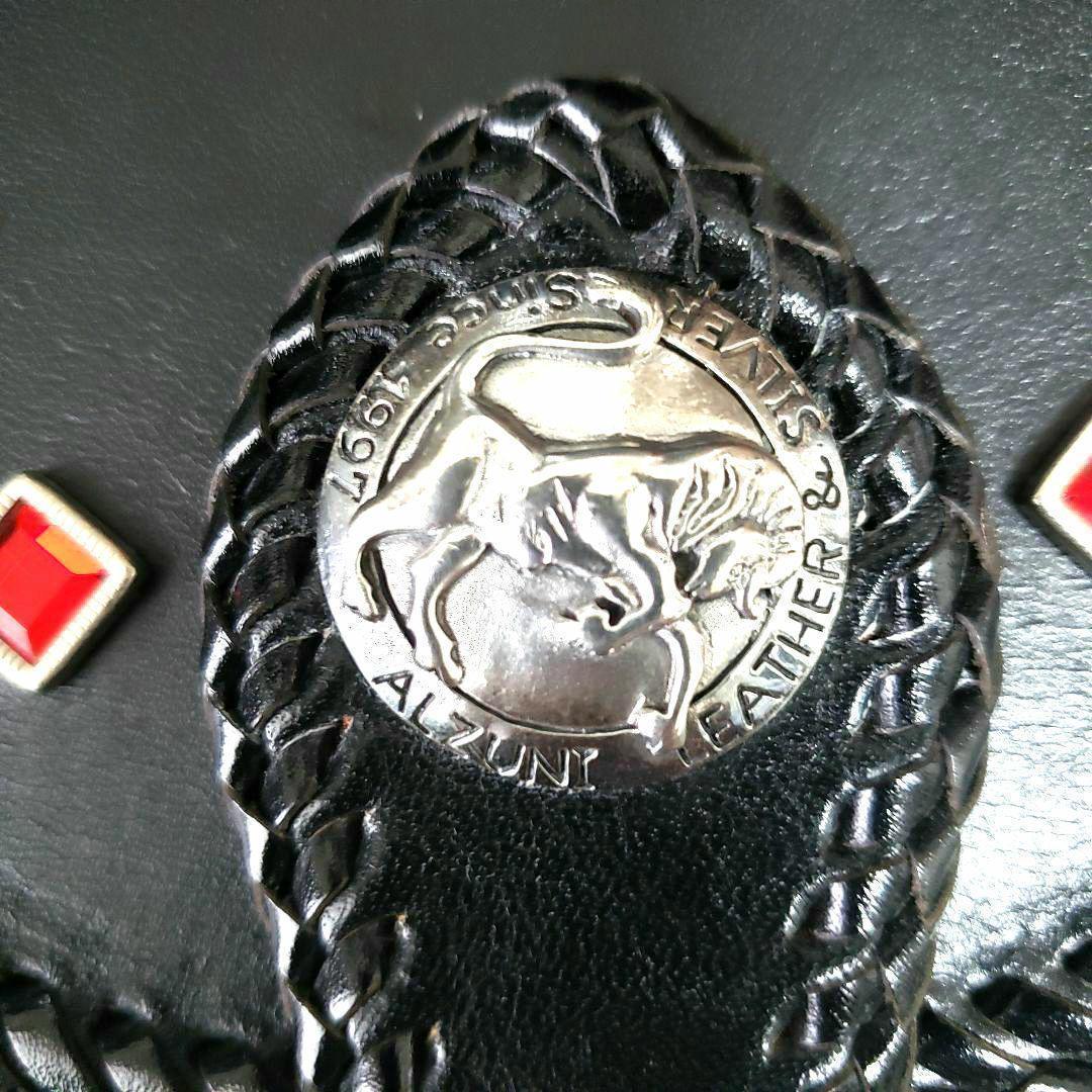 ALZUNI ブラックレザーポーチ