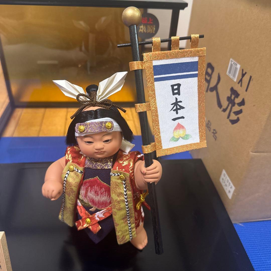 五月人形　桃太郎　「勝」 寿喜代作　尾山人形