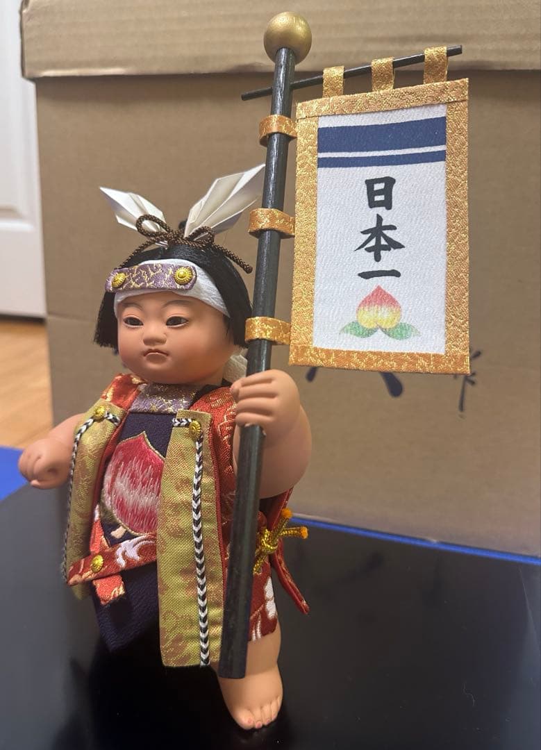 五月人形　桃太郎　「勝」 寿喜代作　尾山人形