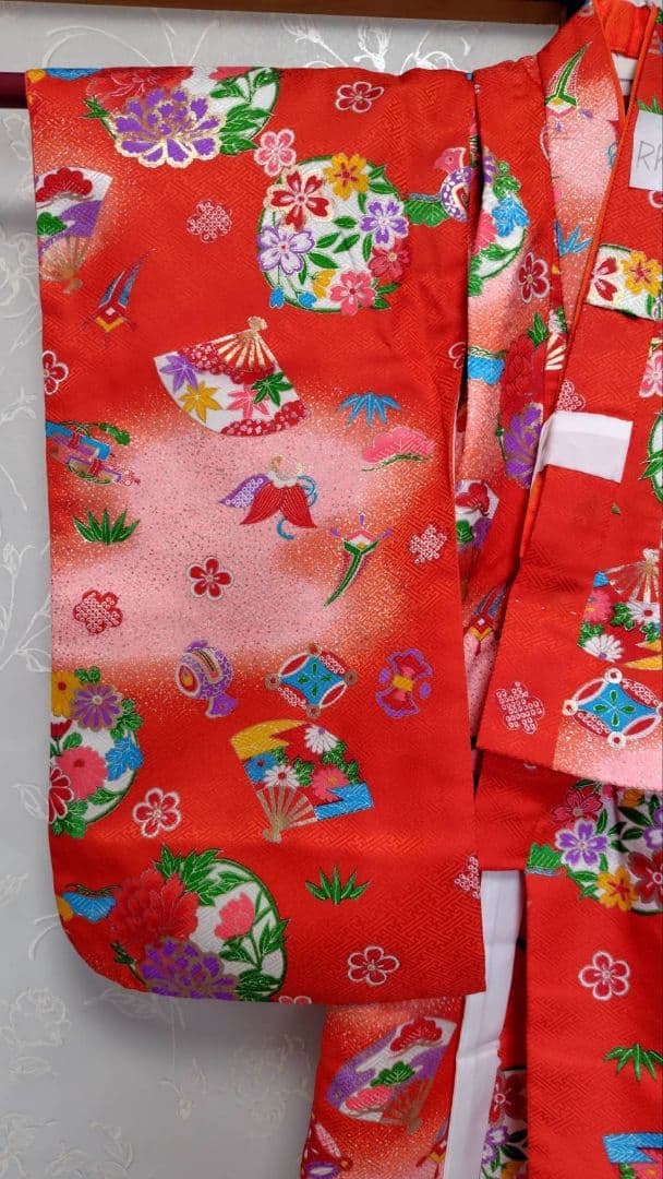RK383アンティーク子供着物着丈72センチ裄丈35センチ正絹綺麗美品