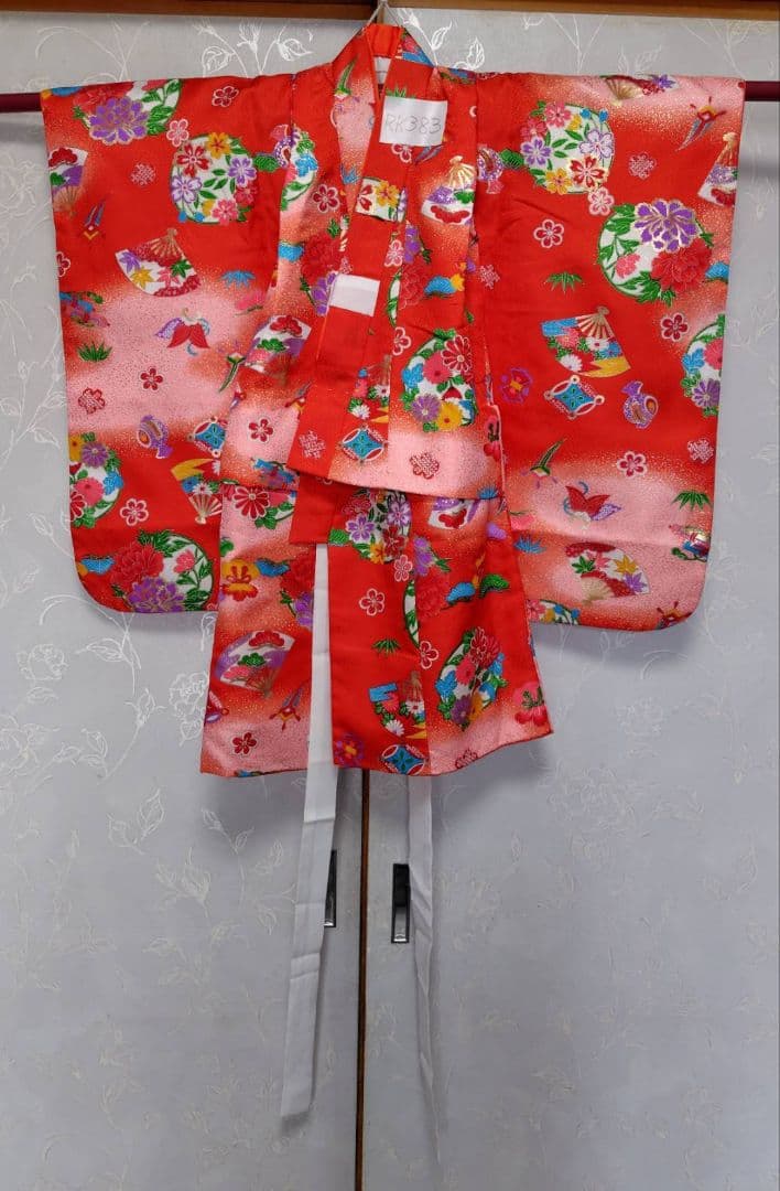 RK383アンティーク子供着物着丈72センチ裄丈35センチ正絹綺麗美品