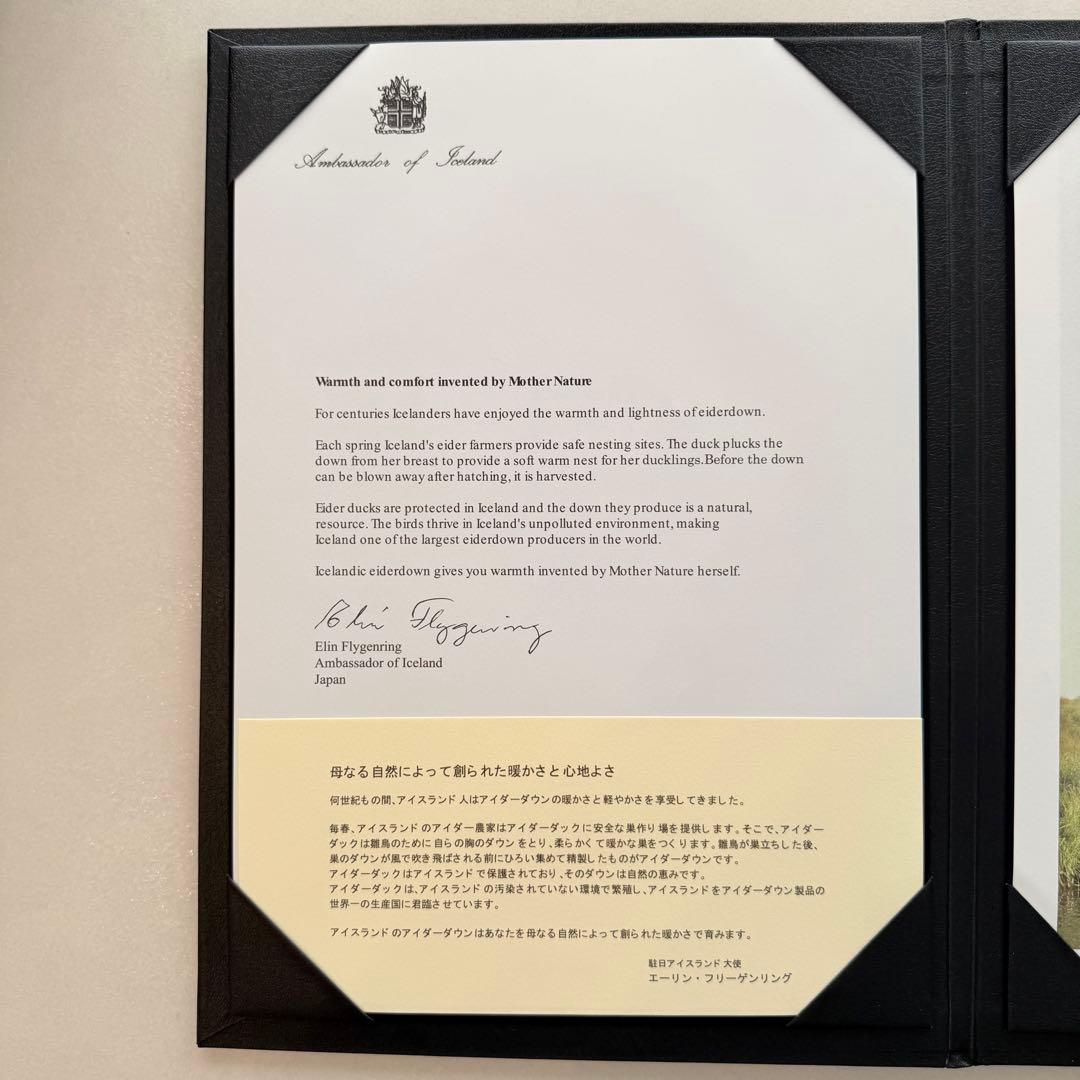 未使用品 西川 アイダーダウン 羽毛布団 シングル 0.35kg 証明書 高級