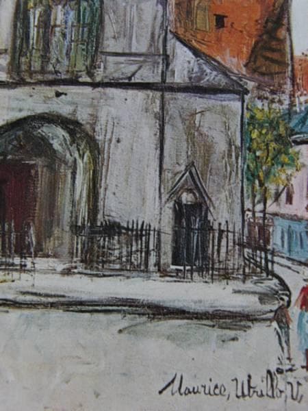 ユトリロ、教会、限定1000部、希少高級額装用画集、新品額装付き