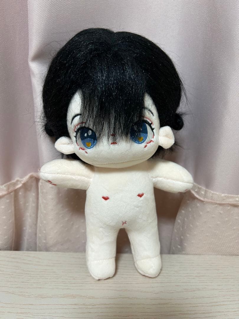 無属性ぬいぐるみ 20cm スケルトン入り+ポニーテールウィッグ付き 棉花