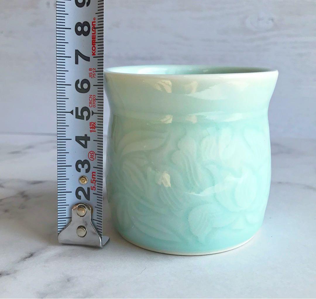 凌山窯　松尾重利さん作　青磁の蓋置き