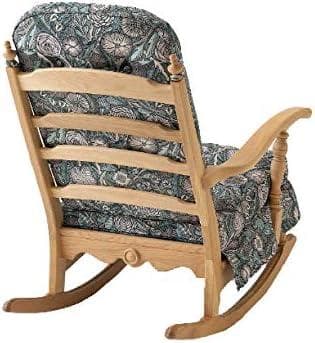 ロッキングチェア 穂高 新品 ネイビー 花柄 クッション