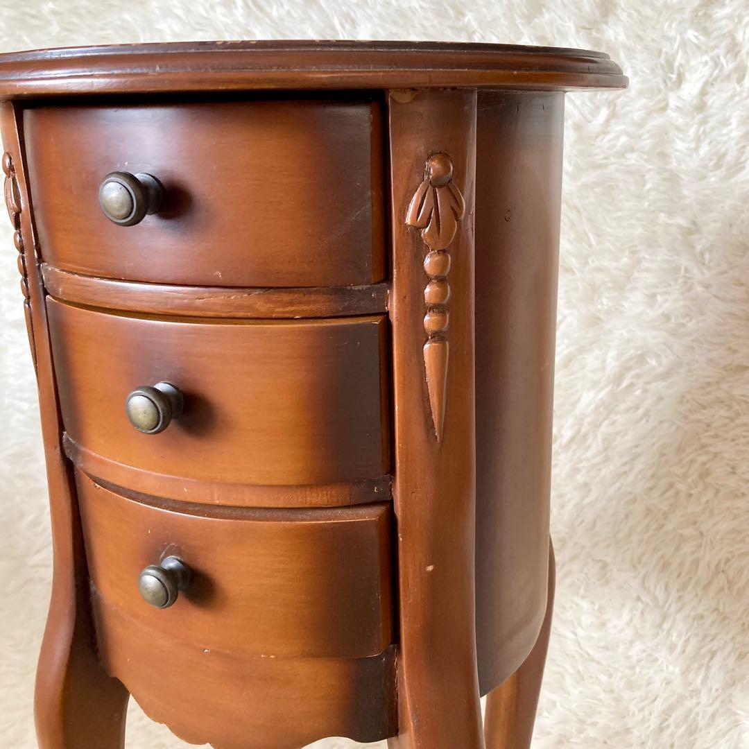 木製　コンソールテーブル サイド ナイト チェスト 猫足 収納　ヨーロッパ家具