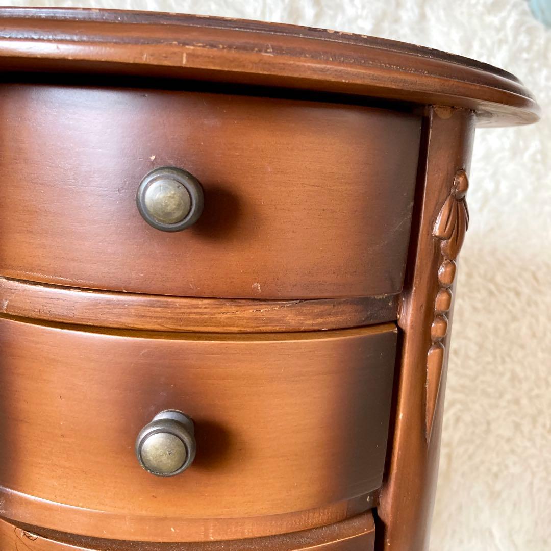 木製　コンソールテーブル サイド ナイト チェスト 猫足 収納　ヨーロッパ家具