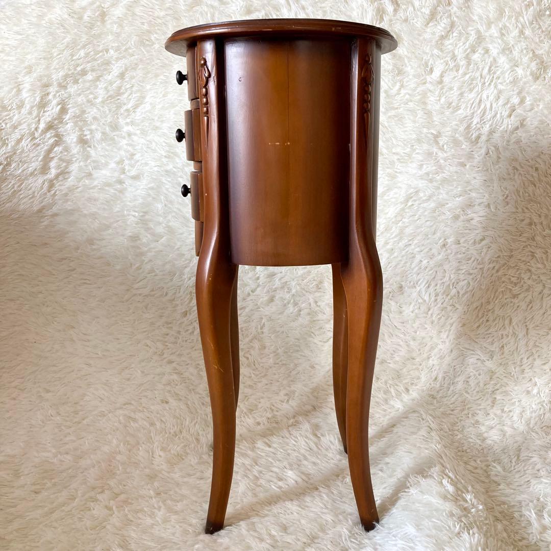 木製　コンソールテーブル サイド ナイト チェスト 猫足 収納　ヨーロッパ家具