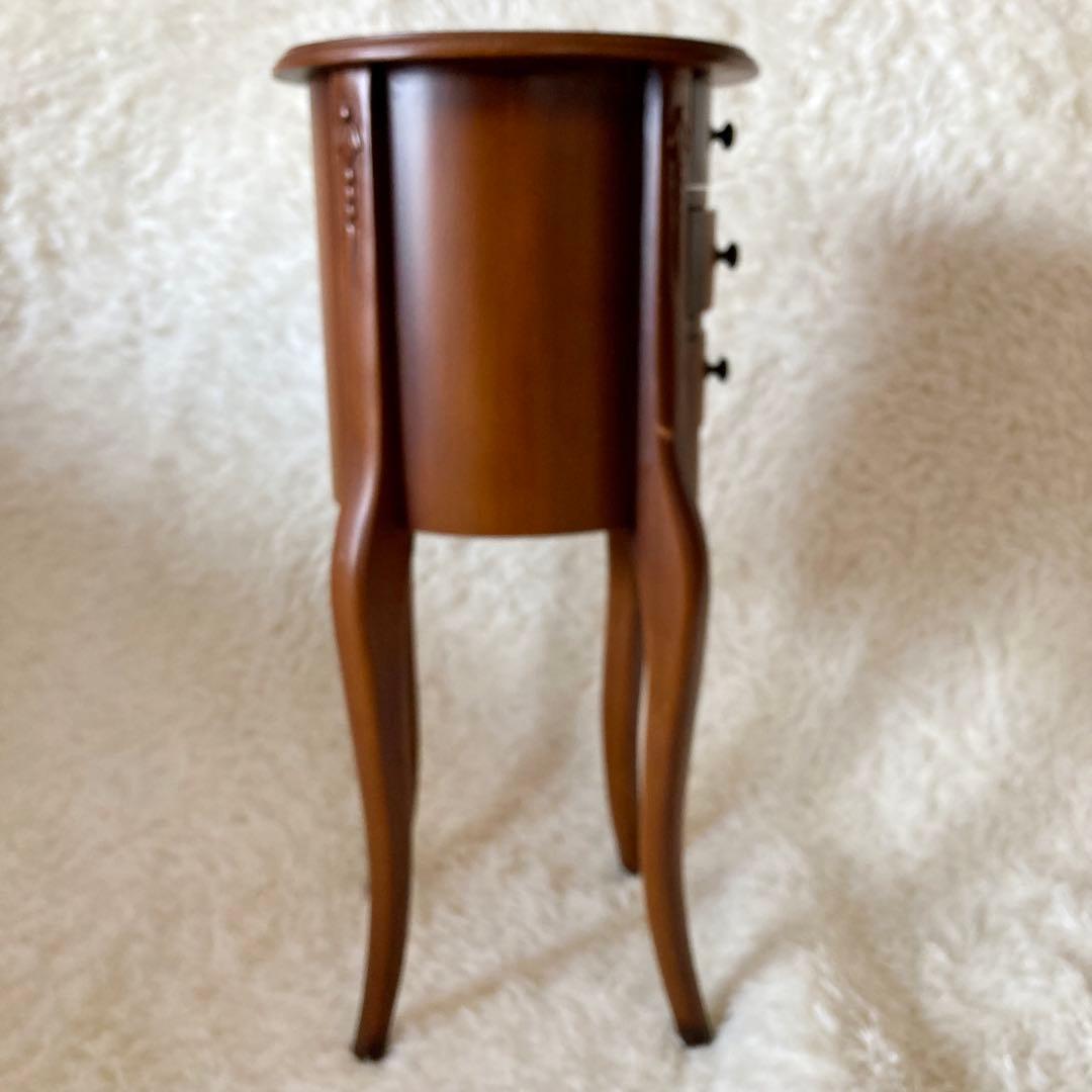 木製　コンソールテーブル サイド ナイト チェスト 猫足 収納　ヨーロッパ家具