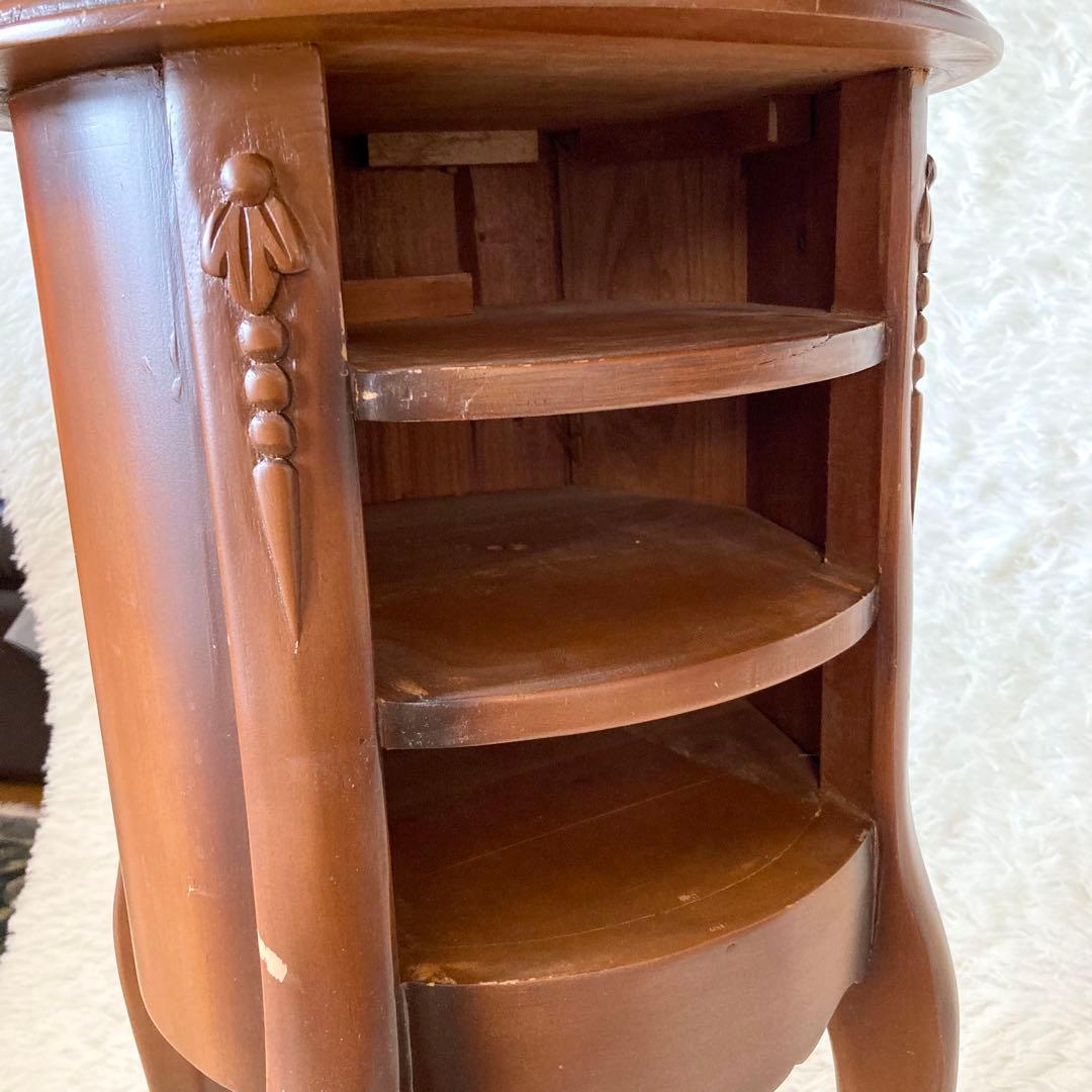 木製　コンソールテーブル サイド ナイト チェスト 猫足 収納　ヨーロッパ家具