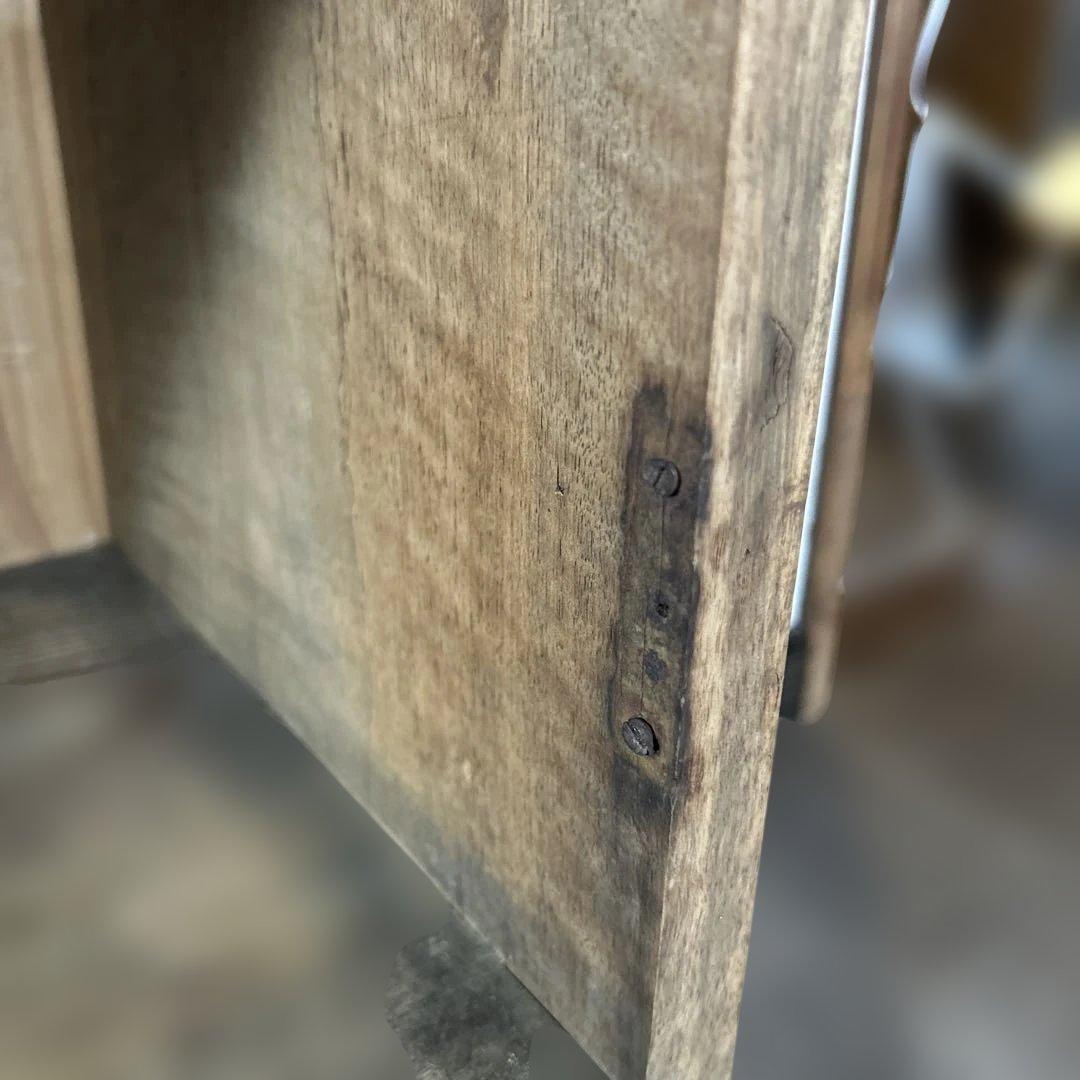 アンティーク　栗の木　本棚　オープンラック　飾り棚 古家具　店舗什器