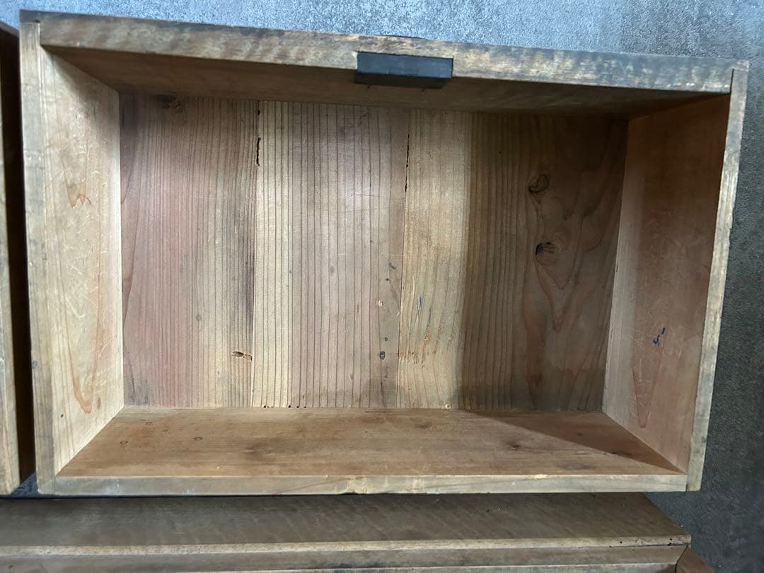 アンティーク　栗の木　本棚　オープンラック　飾り棚 古家具　店舗什器