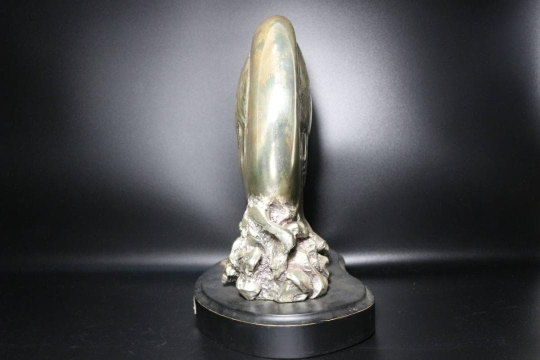 ERMES OTTAVIANI SCULTORE 時計付き置物 シルバープレート