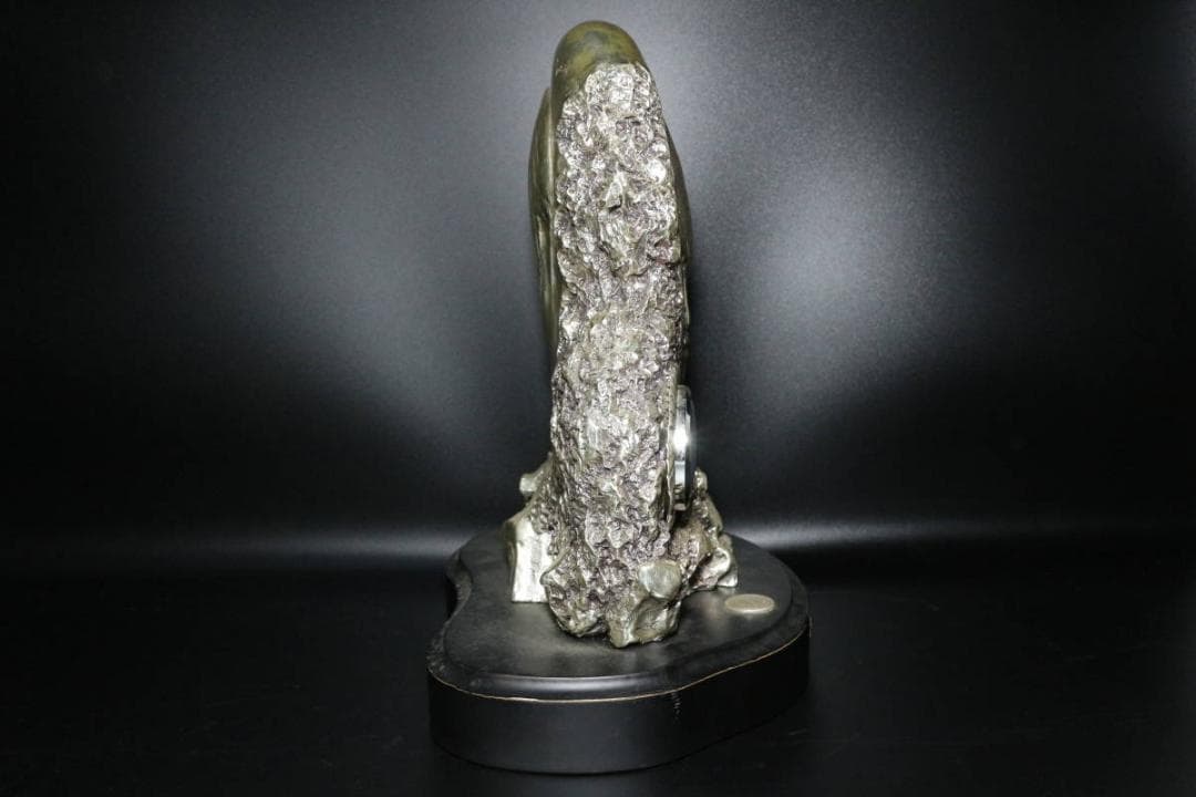 ERMES OTTAVIANI SCULTORE 時計付き置物 シルバープレート