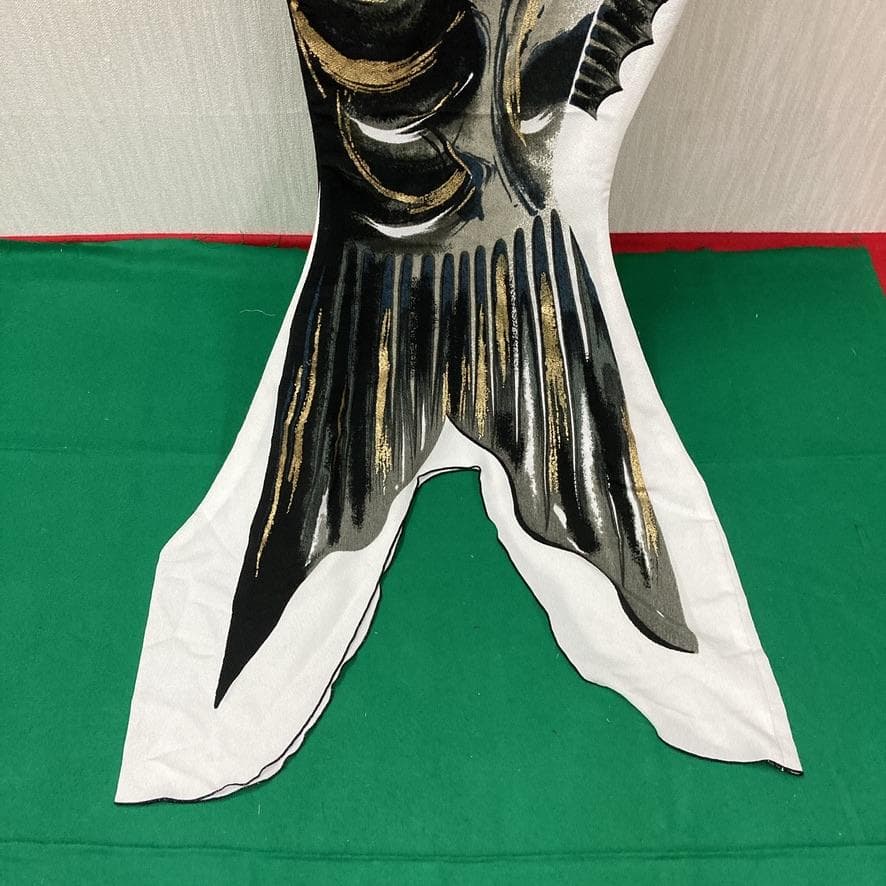 SKO118 希少　山本寛斎デザイン　鯉のぼり2m単品　お父さん鯉2m　黒鯉２m