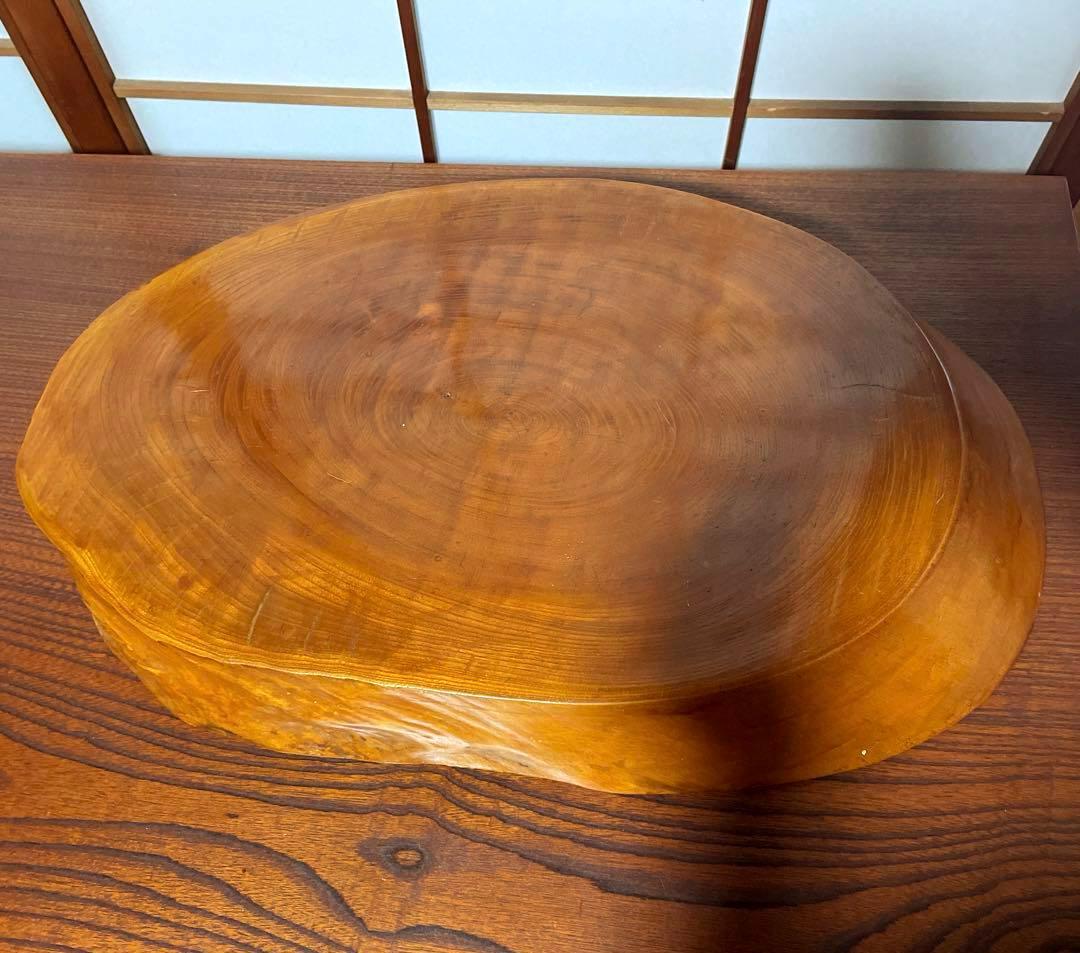 天然 木材 木製 飾り台 花台 ナチュラルウッド 楕円形 置物