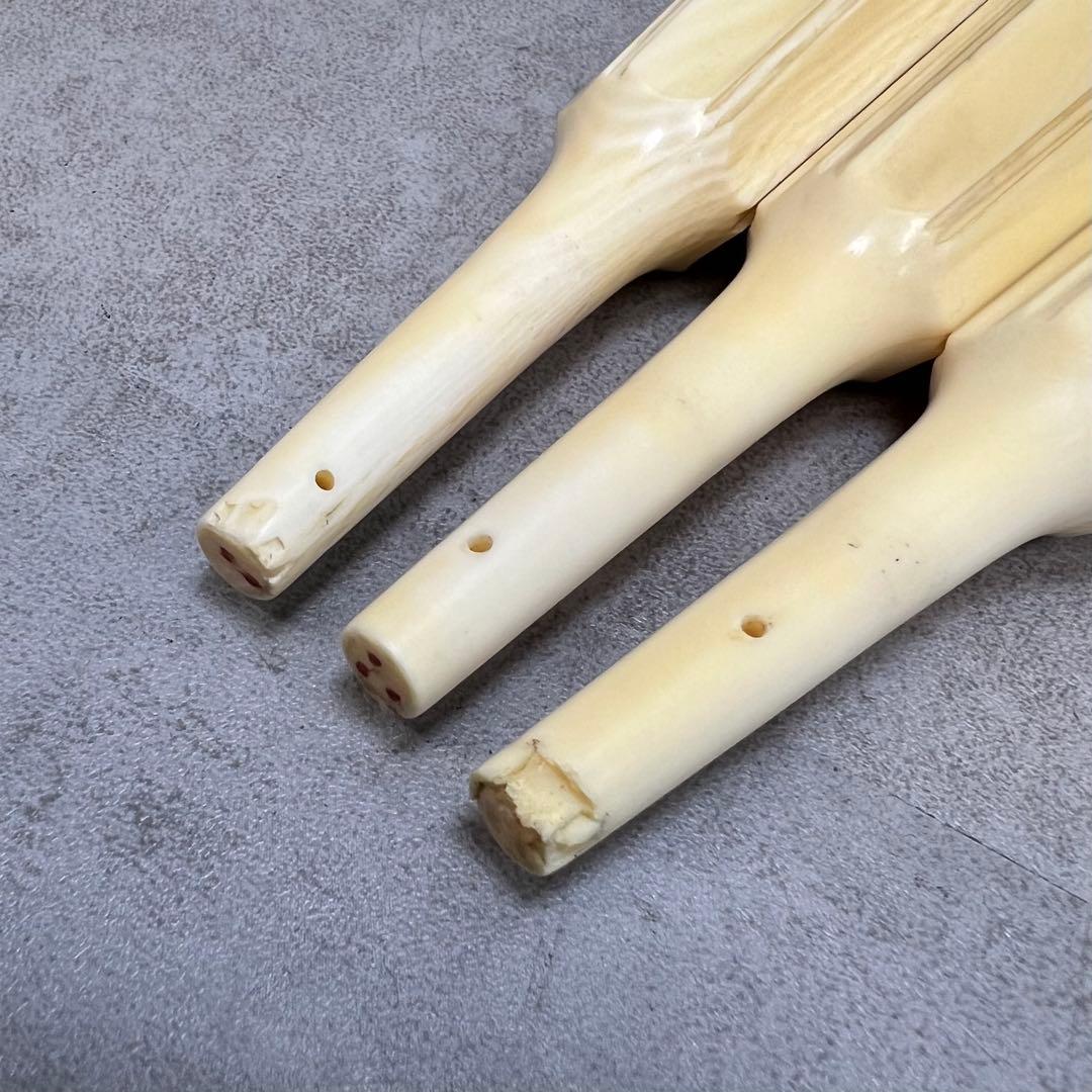 最高級品 津軽三味線用 宇柄面取り 糸巻き3本 和楽器 太棹 全長約136mm