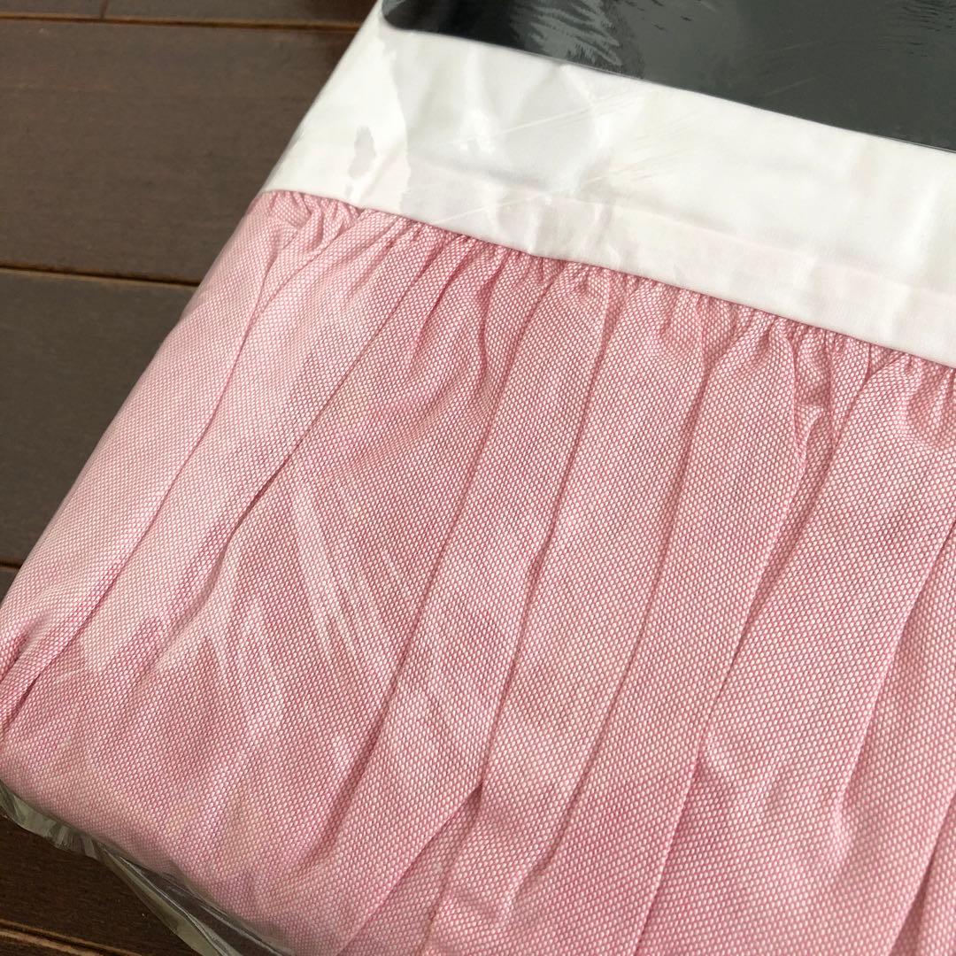 未使用　ラルフローレン　オックスソリッド　ベッドスカート　ダブル