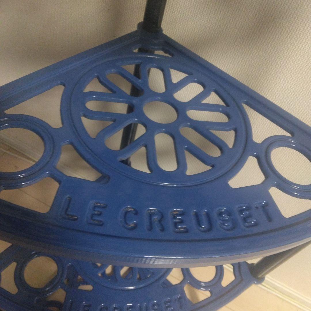 77000円の品　廃盤品　ル・クルーゼポットスタンド ブルー