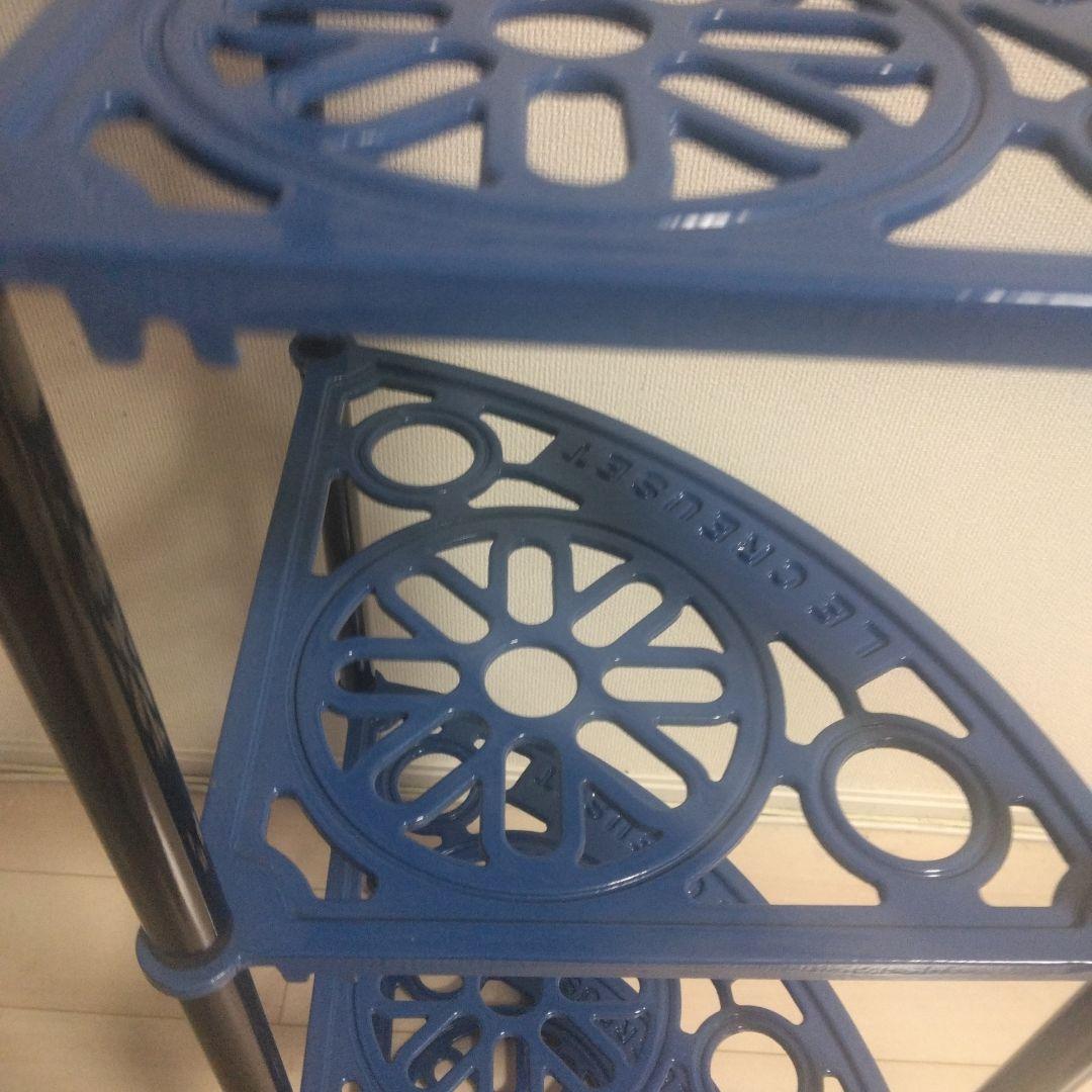 77000円の品　廃盤品　ル・クルーゼポットスタンド ブルー