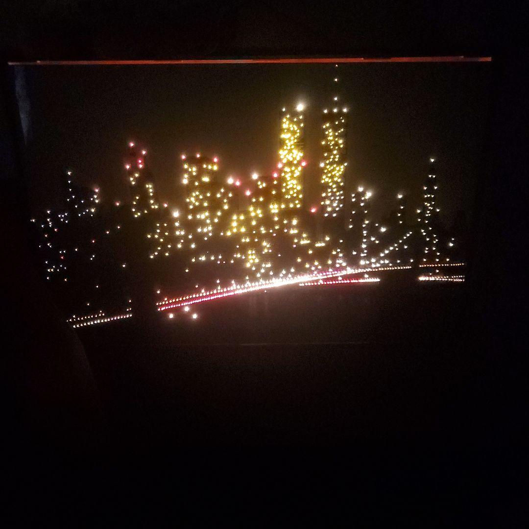 昭和レトロニューヨークの夜景 電飾アート