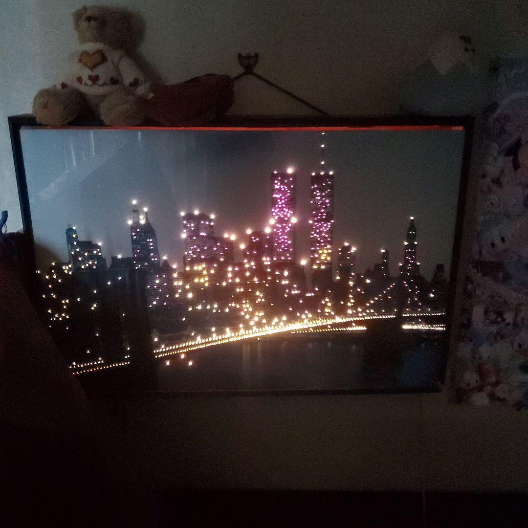 昭和レトロニューヨークの夜景 電飾アート