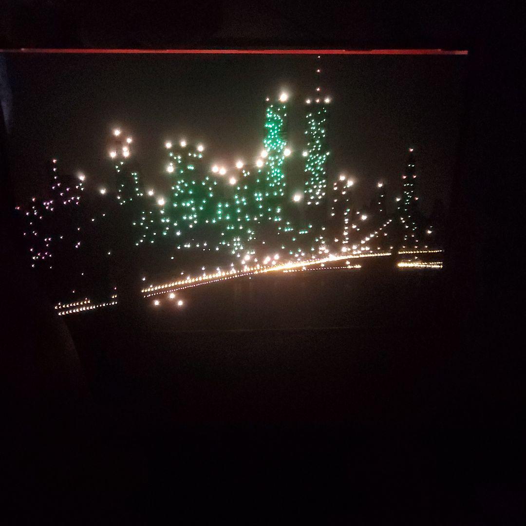 昭和レトロニューヨークの夜景 電飾アート