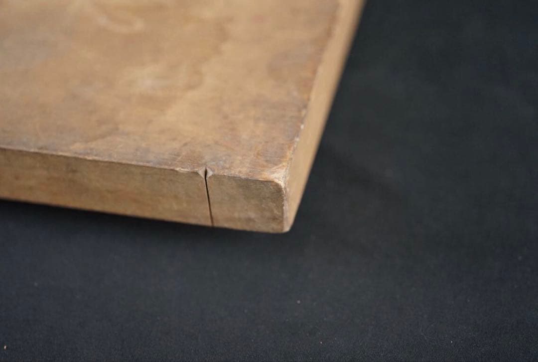 菓子型 特大型の鯛 タイ 35.9×16cm 和菓子 古道具 アンティーク 木彫