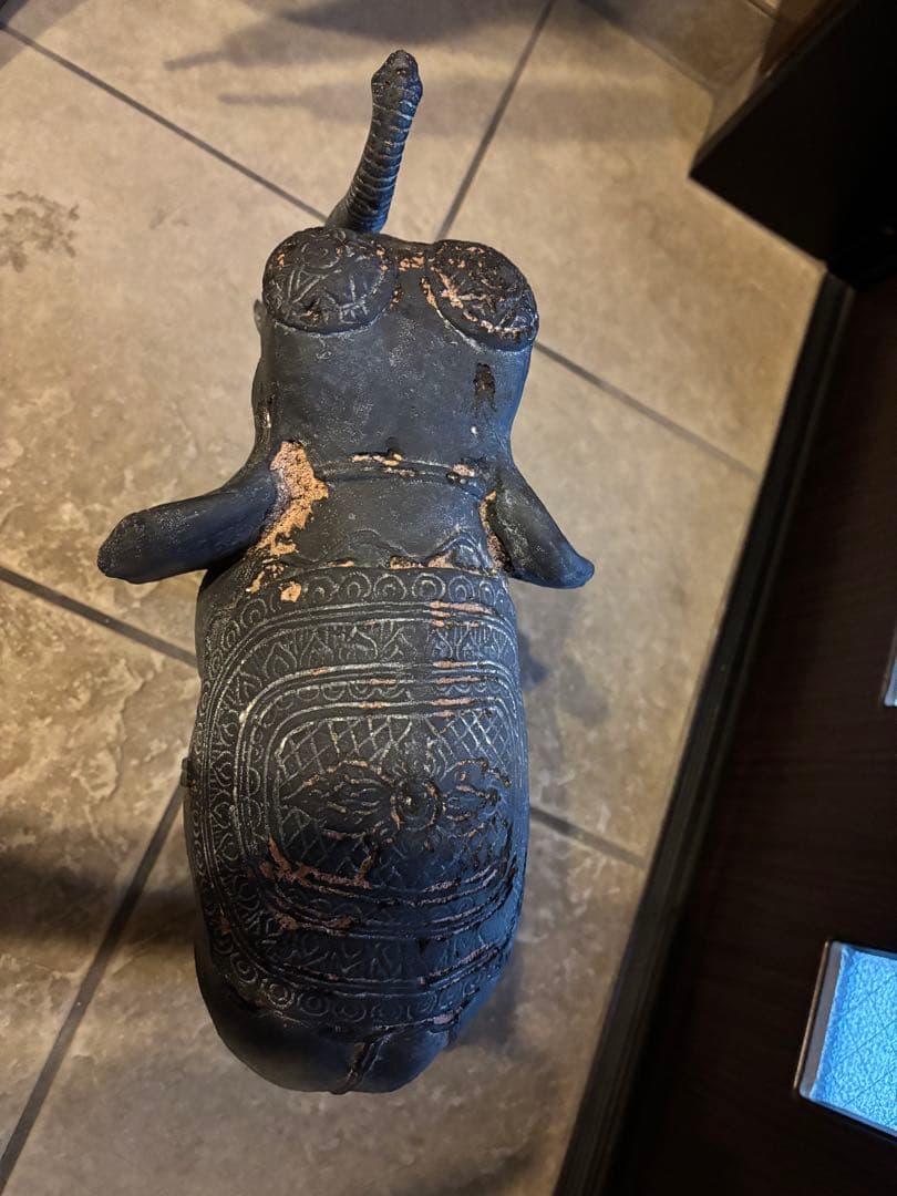 austin prodinc 1980 金属製　象の置物 ダークグレー