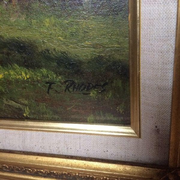 TAD様専用 F.RHODES作*肉筆 油彩画*直筆サイン入*美術風景画 - メルカリ