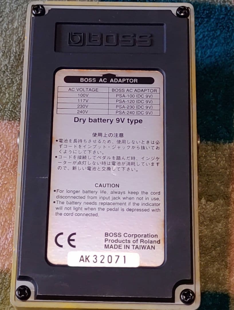 BOSS OverDrive OD-3 初期型 AKシリアル