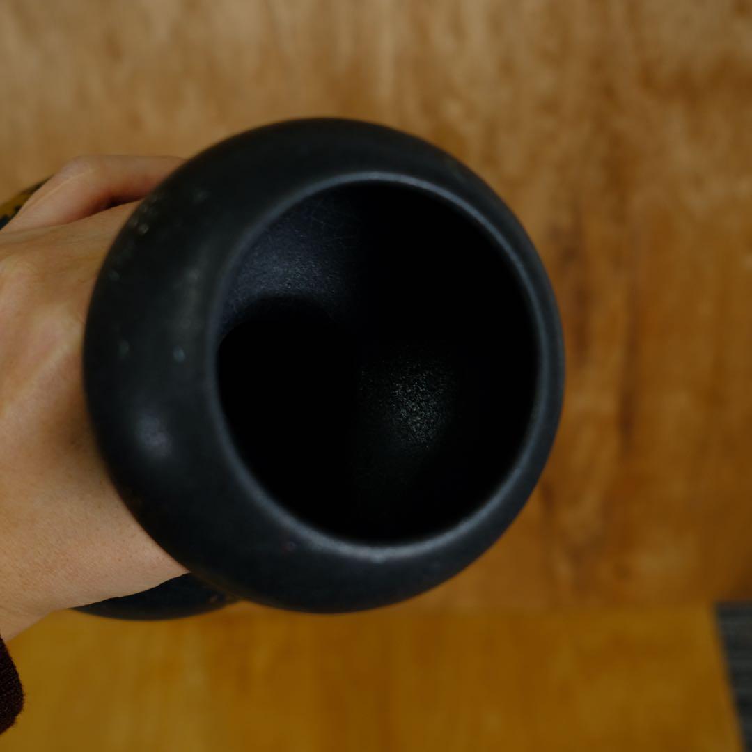 アンティーク　花器　花瓶　陶器　工芸品　オブジェ　作家物　ビンテージ　アート