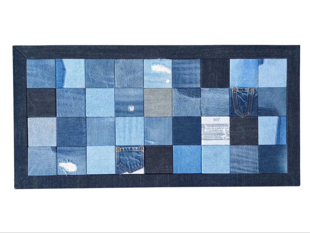 デニムパッチワークアート リーバイス501