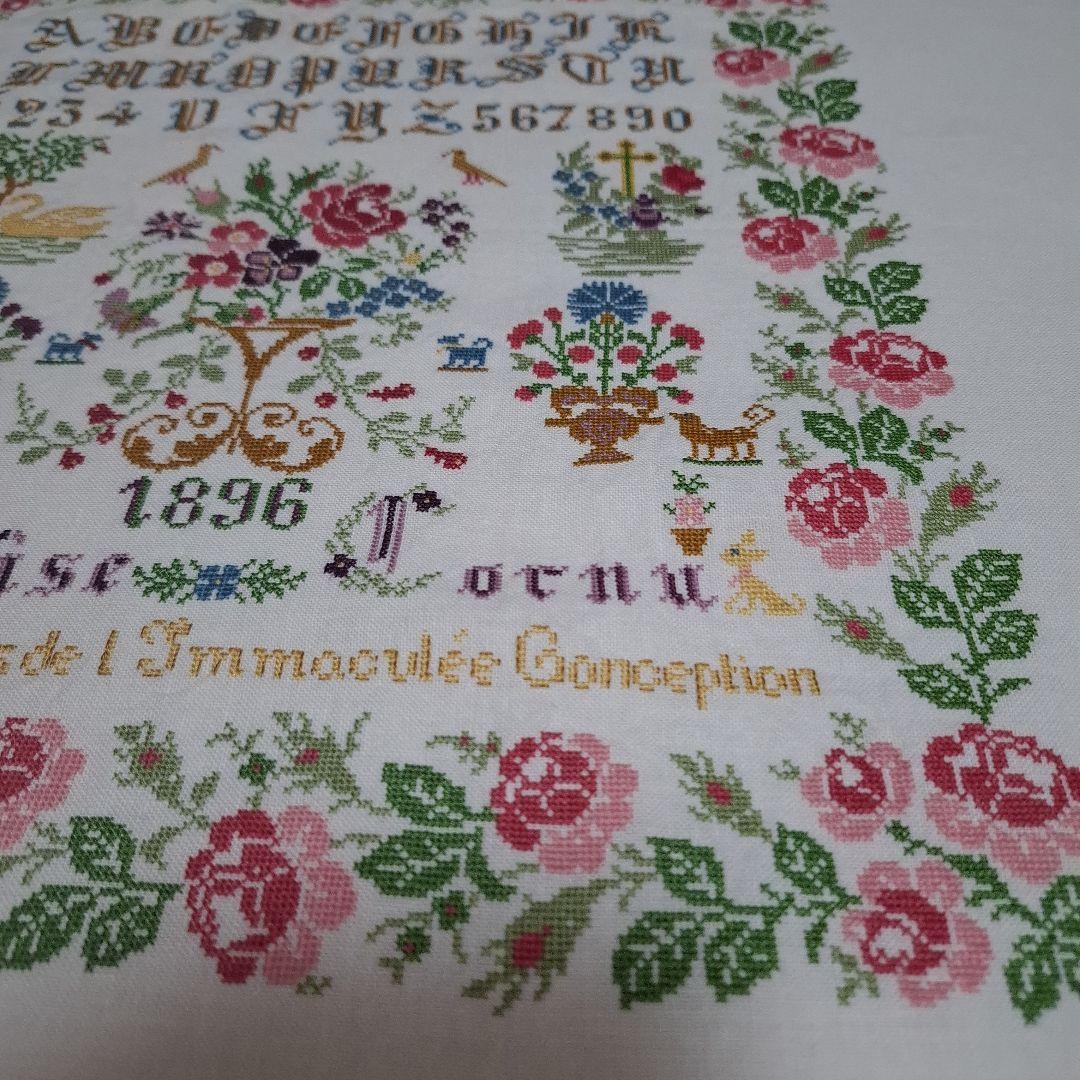 ゆか　クロスステッチ完成品