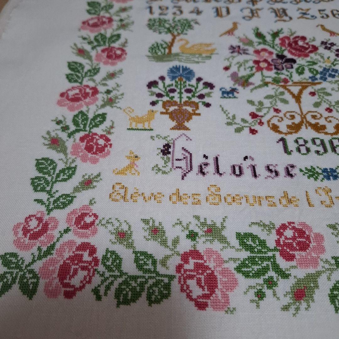 ゆか　クロスステッチ完成品