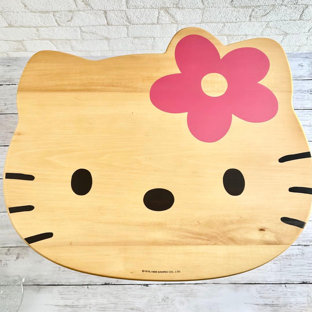 日*0様 ❤️希少！木製テーブル レトロ ハローキティ カオハナ 机 ローテーブ