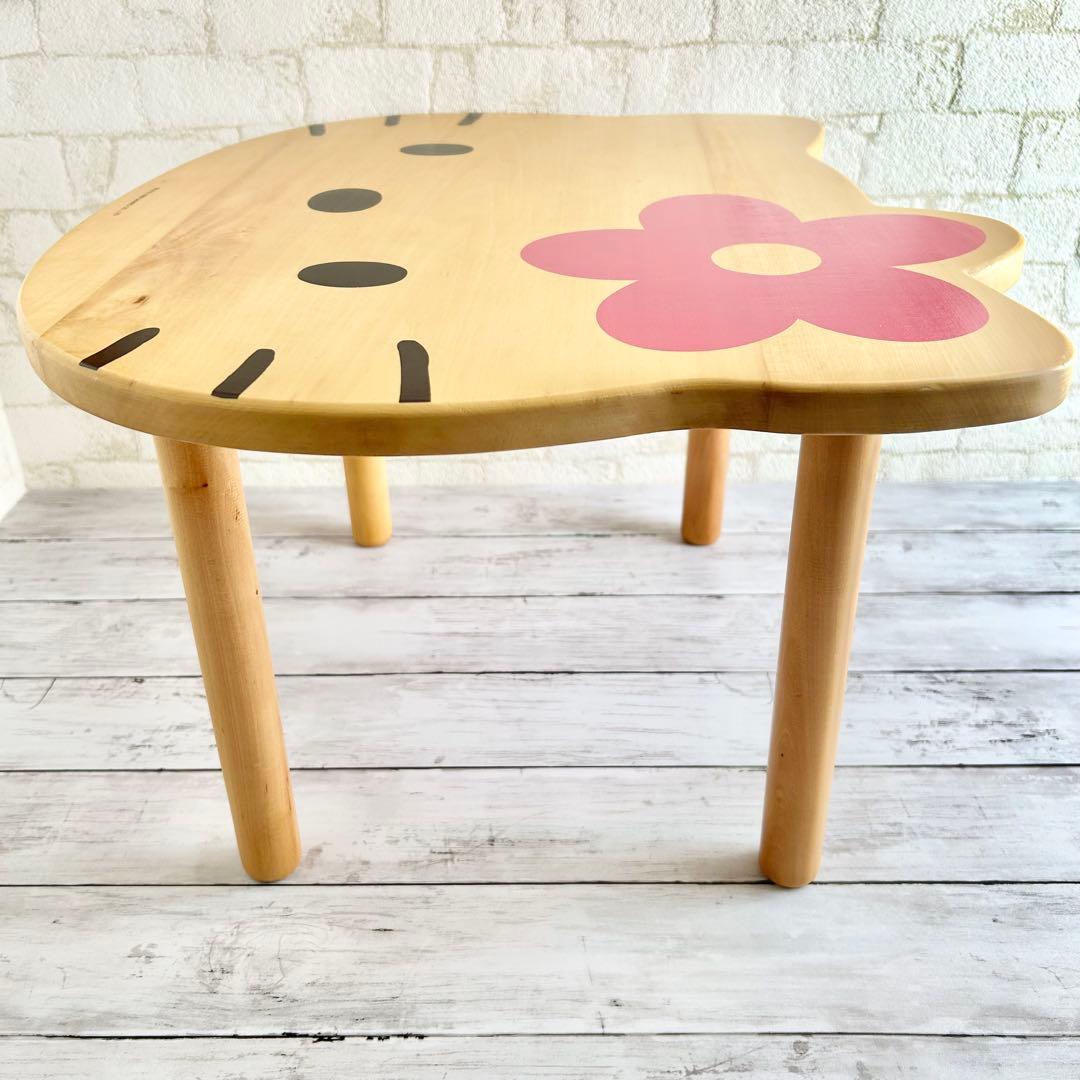 日*0様 ❤️希少！木製テーブル レトロ ハローキティ カオハナ 机 ローテーブ