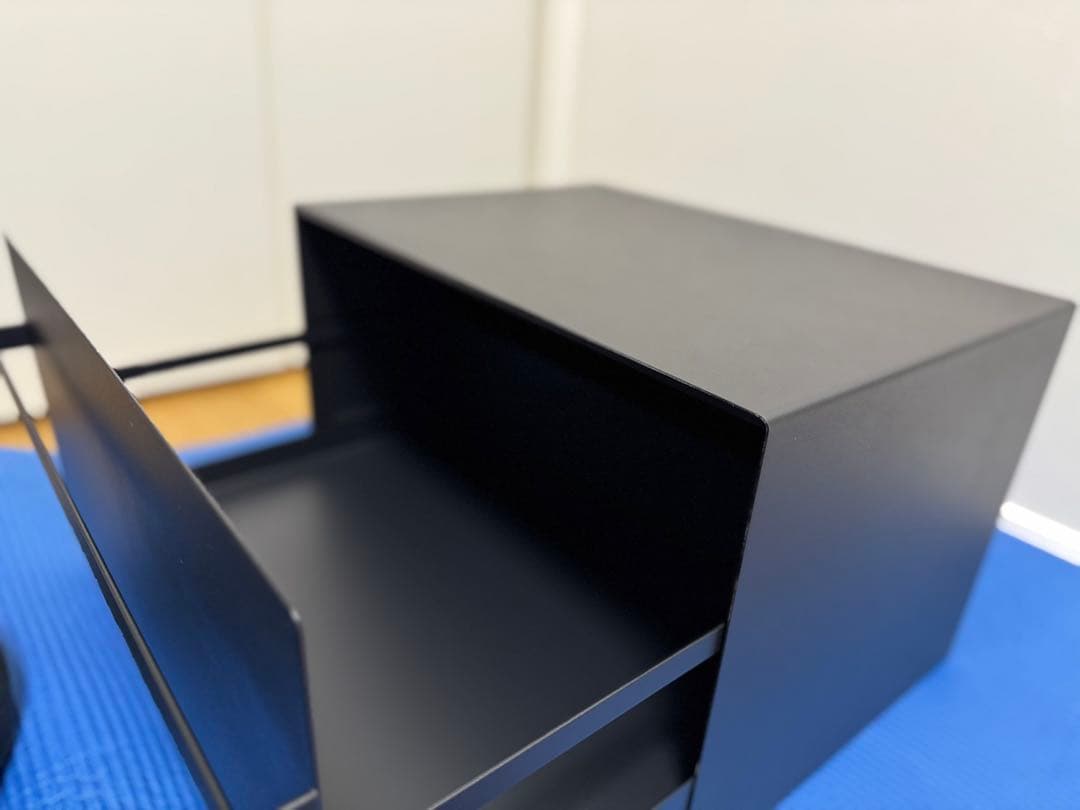 ブレッドケース　引き出し付き　ブラック