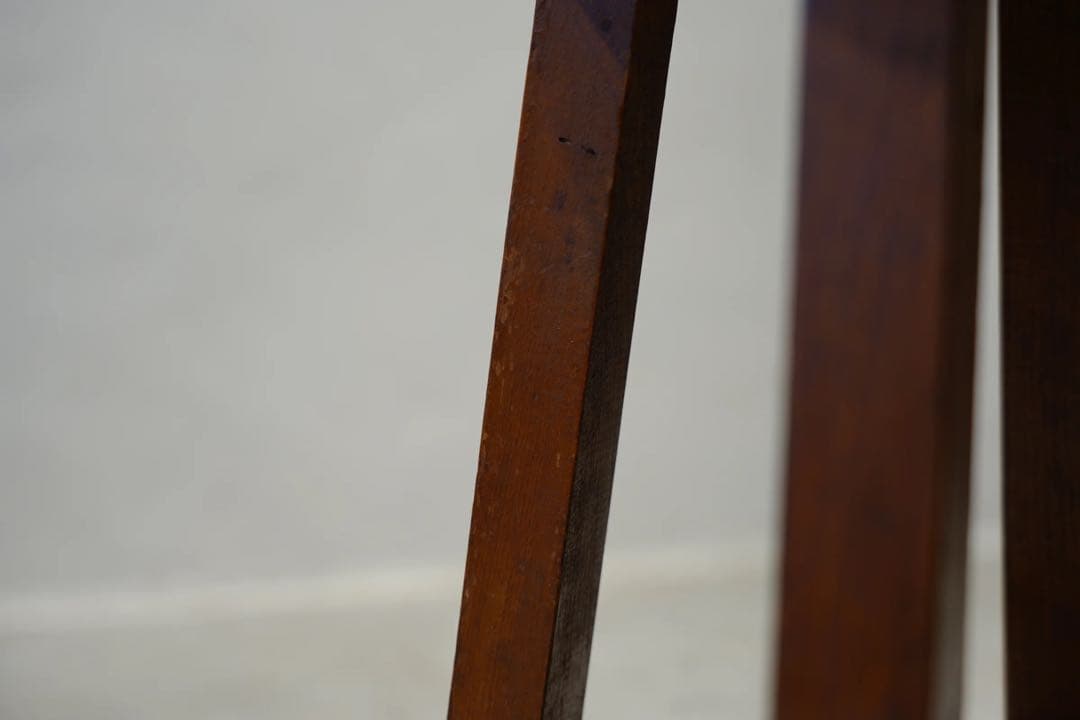 丸スツール　木製　古木　昭和レトロ　アンティーク　ビンテージ　チェア