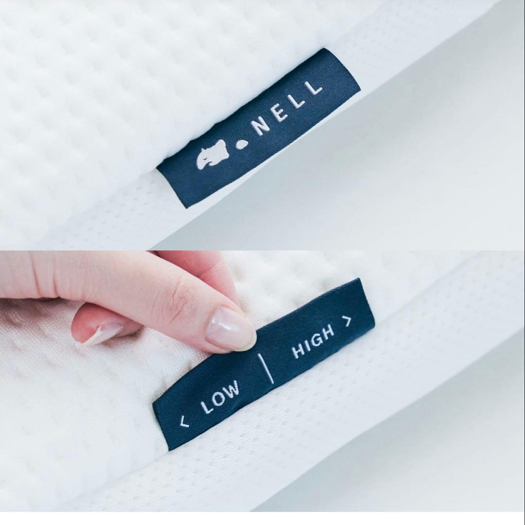 [美品]NELL ネル　マットレス　枕　カバー付き　白