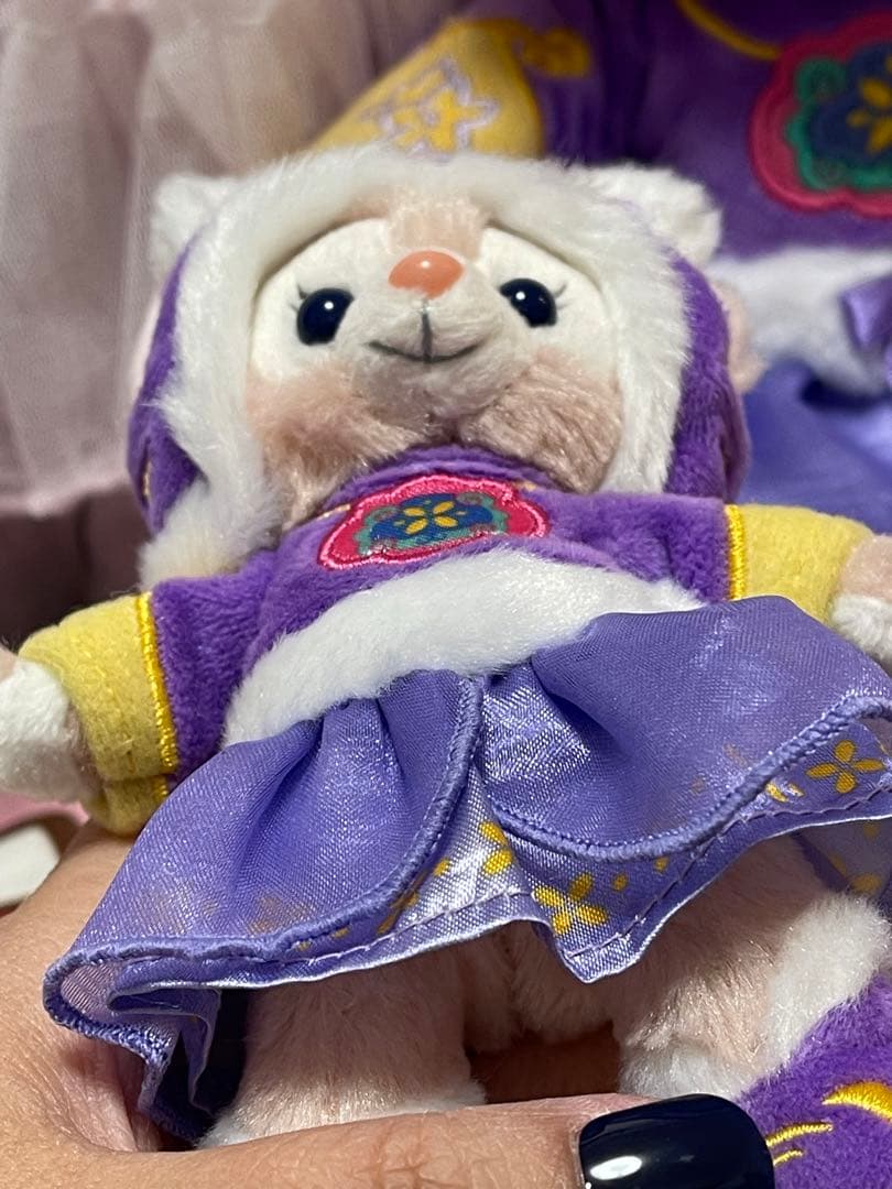 上海ディズニーランド  2022正月寅年 リーナベル とキーチェーン　 写真の子