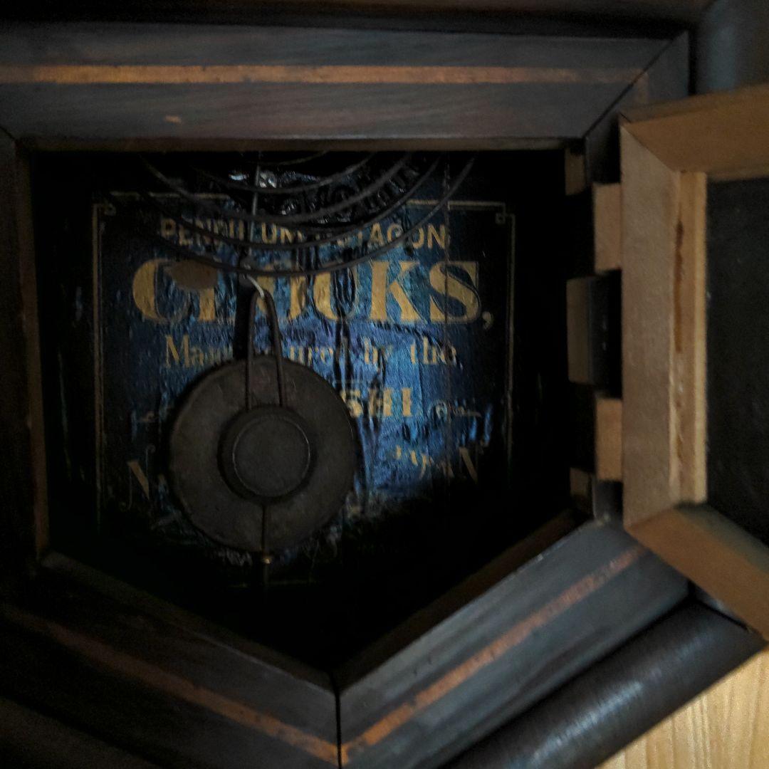 昭和レトロな柱時計　八角型　(⁠ ⁠ꈍ⁠ᴗ⁠ꈍ⁠)　Vintage