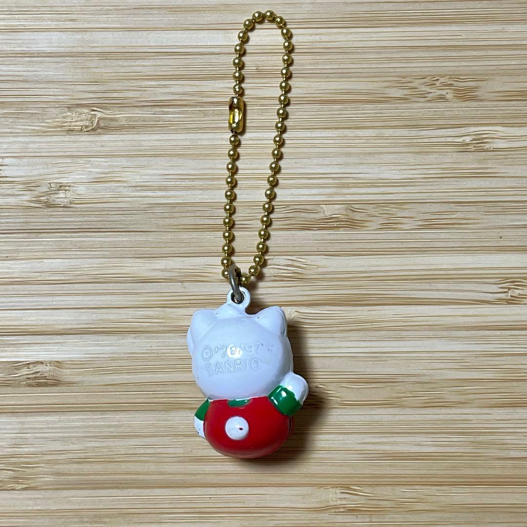 平成レトロ☆ ハローキティ ダイカット 鈴 キーホルダー 1997年製
