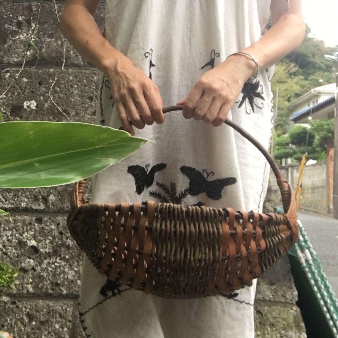 カゴ  bag　フランス　アンティーク